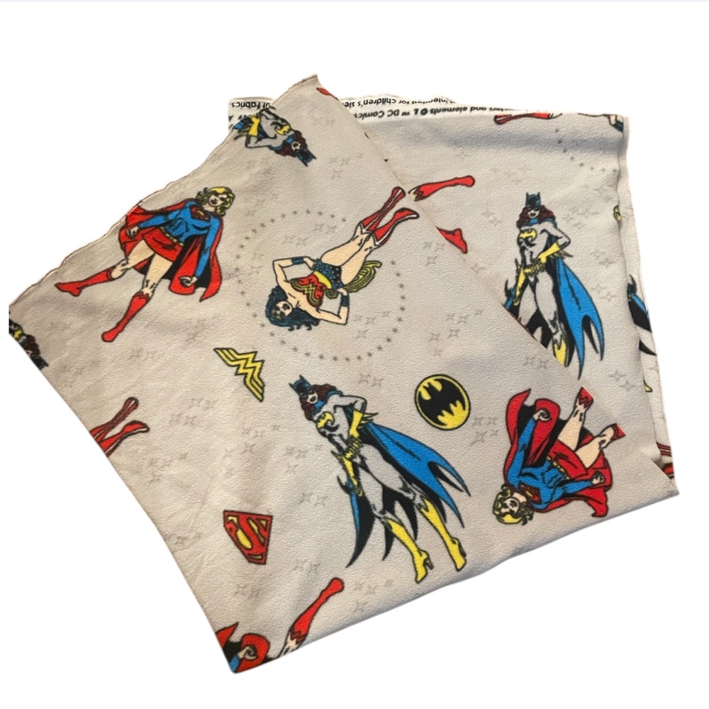 DC Comics Flannel Superheroes Quilting Fabric